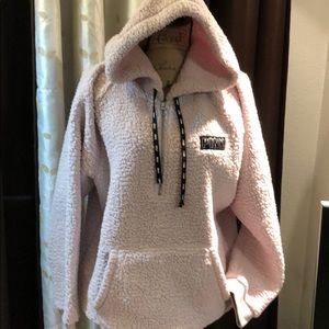 Pink Sherpa Pullover